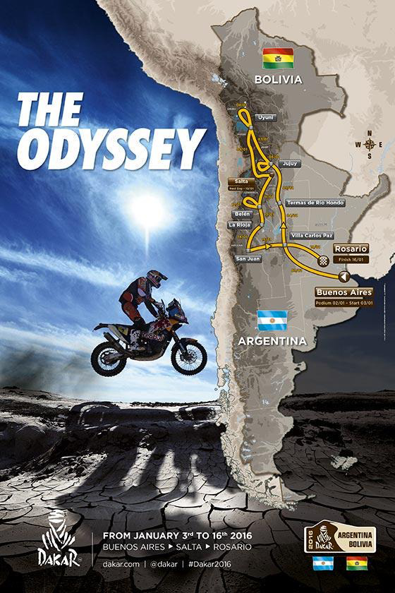 Patvirtintas naujasis Dakaro maršrutas: 2016-ųjų ralis vyks Argentinoje ir Bolivijoje