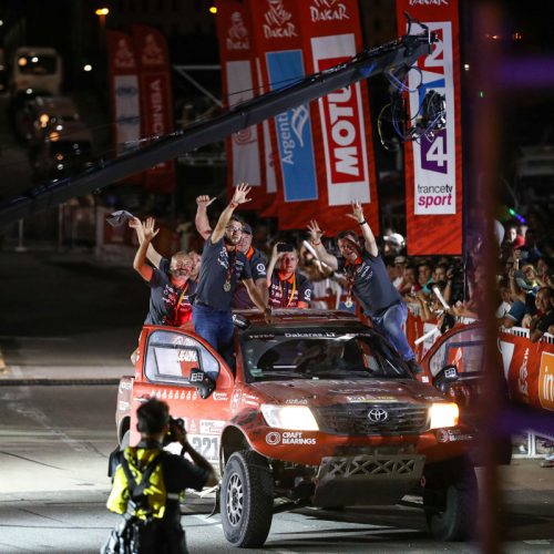 Antanas Juknevičius finišo ceremonijoje: padarėme didžiulį darbą