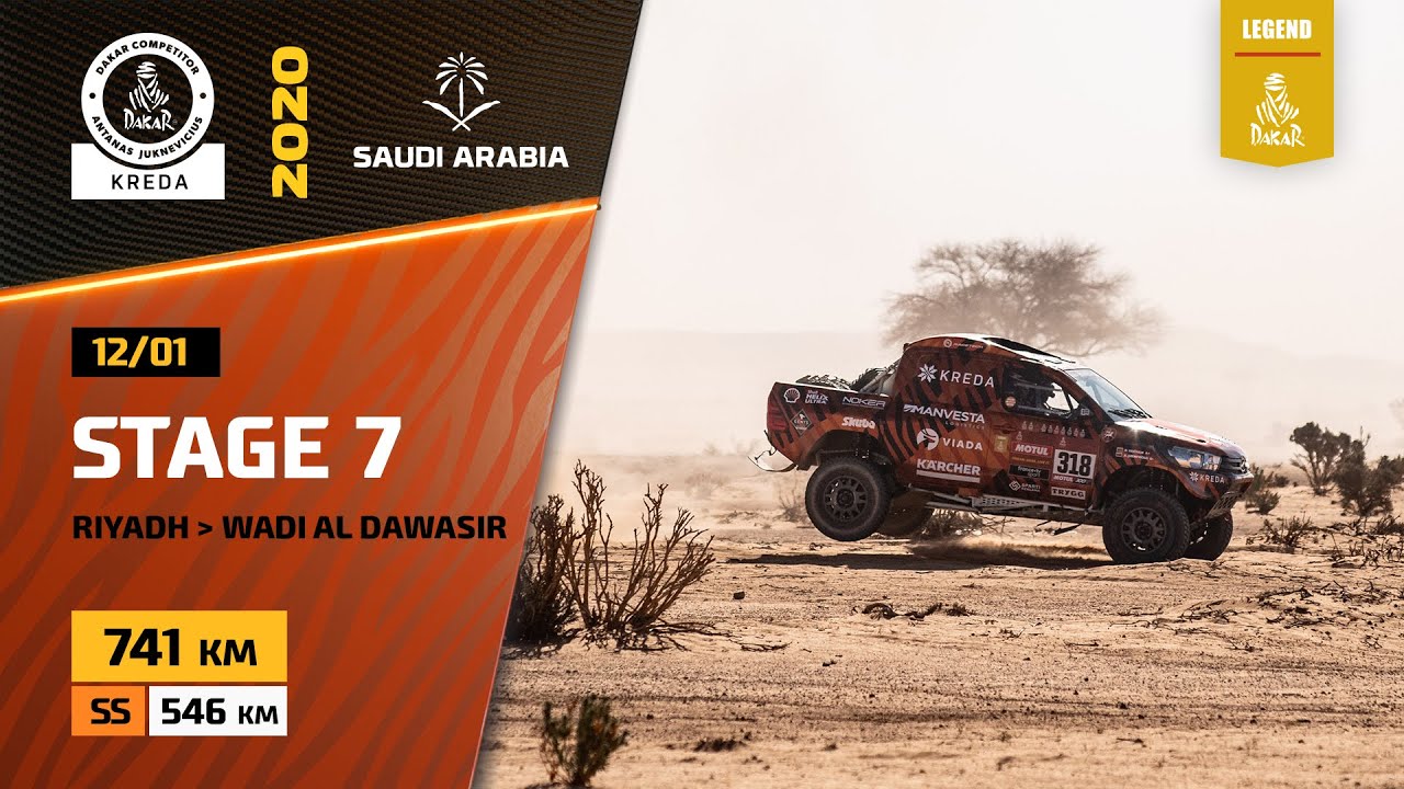 Dakar Rally 2020. Stage 7 Highlights Riyadh – Wadi Al-Dawasir in Saudi Arabia