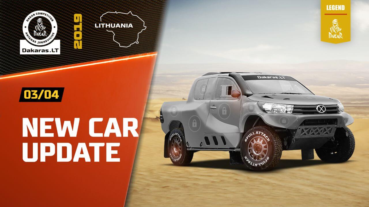 Road to Dakar Rally 2020. Update on Support for the New Car